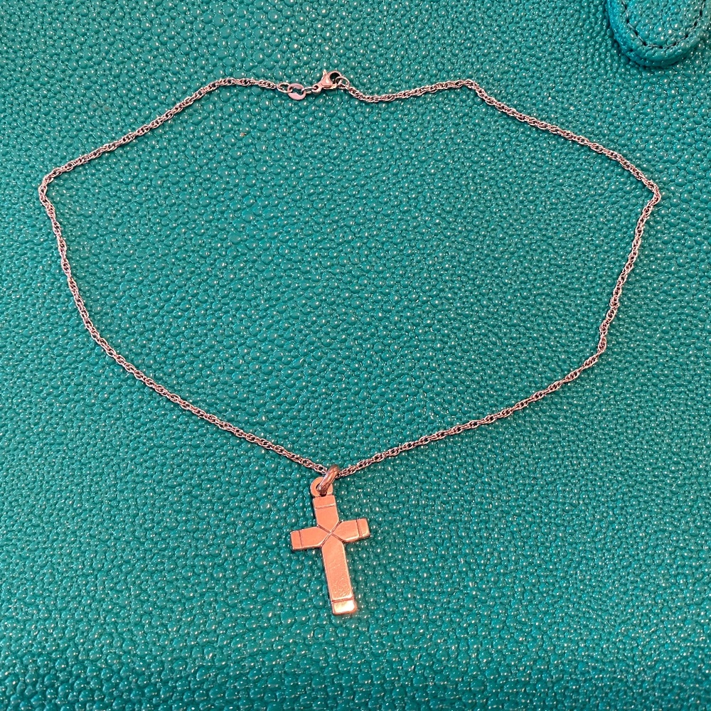 James Avery Small Plain Latin cross Necklace